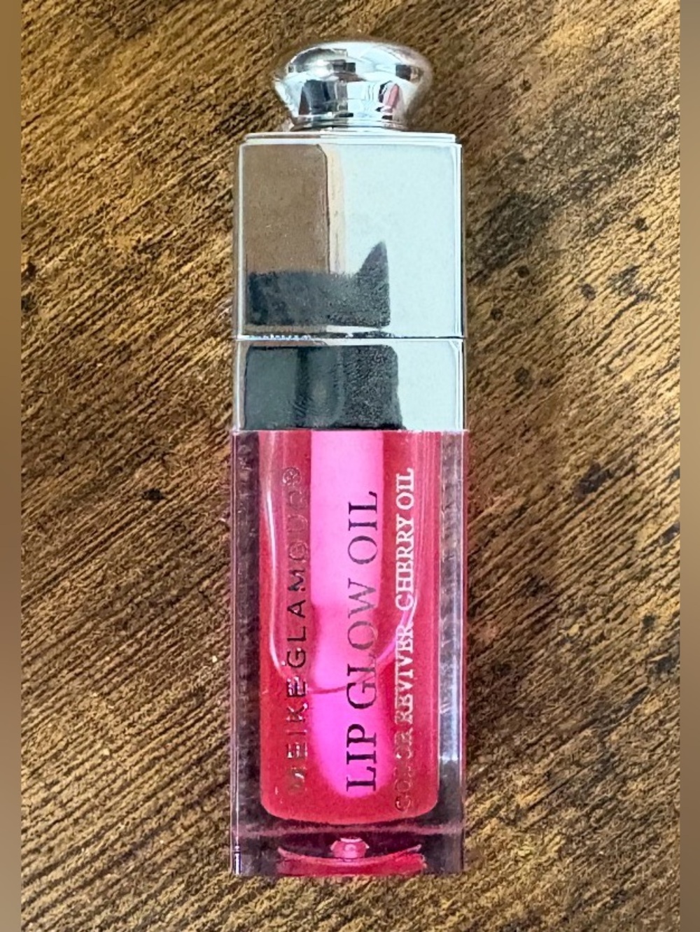Meike 3 Lip Glow Oil — Cherry Pink High-Shine Lip Gloss